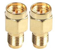 2X Durevole SMA Maschio Spina A RP-SMA Femmina RF Coassiale Adattatore Connettore