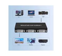 2X DVI Splitter 1X2 Switcher Extender Adattatore 1 Ingresso DVI-D e 2 Uscite DVI-D Doppio Display per Computer con Display