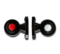 2x E-MARK ROSSO BIANCO LED INDICATORE DI DIREZIONE INDICATORI DI DIREZIONE...