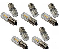 2x E10 LED 6V Natale Avvento Stern Illuminazione Vite Base Bianco Caldo Pera [EEK: A]