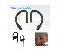 2X EarHook Sostituzione Earbud Tip Wireless Sport Cuffie Loop Clip Ganci per Le Orecchie Parti di Riparazione per PowerBeats 3 PB3 Nero