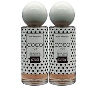 2x EDT Fruits Attraction COCO ICE Fragranza Dolce, Ma Gradevole e Delicata. Intenso Aroma Di Cocco Che Permane Sulla Pelle Grazie All'Alto Contenuto Di Oli Essenziali 100ml