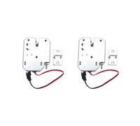 2X Electric Serratura di Comando 12 V 2A Elettromagnetico Serratura Cassettiera Armadietto Blocco Serratura Scrocco in Acciaio Al Carbonio