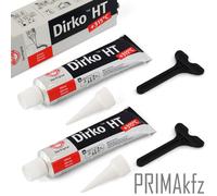 2x ELRING DIRKO HT Sigillante Silicone Nero 315°C 70 ml UV-Resistente