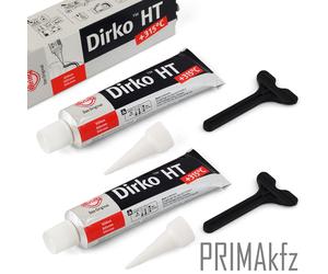 2x ELRING DIRKO HT Sigillante Silicone Nero 315°C 70 ml UV-Resistente