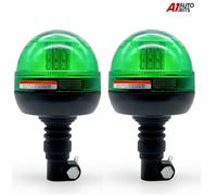 2x Emergenza LED Verde Allarme Lampeggiante Recupero Luci Faro Camion E9