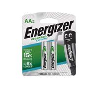 2x Energizer Recharge Extreme Batterie Ricaricabili AA NiMH 2300mAh