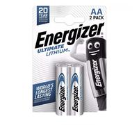 2x ENERGIZER Ultimate Litio Aa L91 Batterie 1.5V LR6 FR6 Mignon