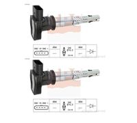 2x Eps 1.970.426 Bobina per Skoda Octavia II 1Z3 1Z5 Superb II 3T4 3T5 Yeti