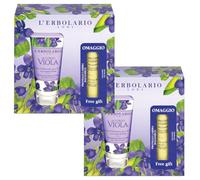 2x Erbolario - ACCORDO VIOLA Confezione Regalo Crema Mani - 2 Pacchetti contenenti 1 Crema Mani Vellutante da 75 ml l'uno + in Omaggio 1 LipBalm Proteggi labbra da 4,5 ml l'uno