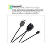 2X Estensione IR Ricevitore Telecomando IR Un Infrarossi Trasmettitore Adattatore Ricevitore IR USB per Decoder Via Cavo Ricevitore Stereo HD TV