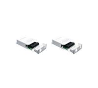 2X Estensore POE A 4 Porte Ripetitore POE di Rete Impermeabile da 100M per Esterni IP30 VLAN 44-57V 30W per AP Wireless Fotocamera POE