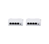 2X Estensore PoE da 1 A 3 Porte Ripetitore Poe 10/100M IEEE802.3Af per Estensione Trasmissione IP per Telecamera IP NVR POE