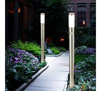 2x Esterne Lampade da Terra Sensore di Movimento LED Prese Percorso Acciaio Inox [EEK: F]