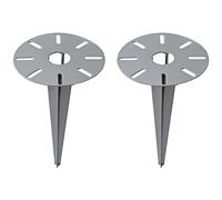 2x Esterno Erd Pavimento Spiedo Passaggio Cavi Universale Giardino Tassello