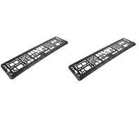 2X EU PKW LKW Rimorchi KFZ Auto Supporto Per Targa Nera