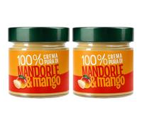 2X Euro Company Crema 100% Mandorle e Mango 175 g - Spalmabile Solo Frutta