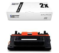 2x Eurotone compatibile Toner per HP LaserJet Enterprise 600 M 601 602 603 xh x dn m n sostituisce CE390A 90A