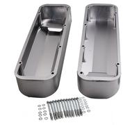 2x Fabricated Aluminum Valve Covers Tall style for Ford BBF 429-460 Big Block