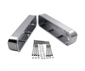 2x Fabricated Aluminum Valve Covers Tall style for Ford BBF 429-460 Big Block