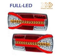 2x Fanali Posteriori FULL-LED Horpol "Carmen" con freccia dinamica 12V/24V Omol.