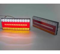 2x Fanali Posteriori LED 24V Posteriori Rosso/Bianco/Giallo per Camion...