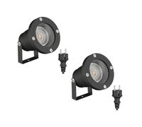2x faretti da giardino DUK per esterni IP65 spina nera 1x GU10 max. 15W