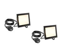 2x Faretto a parete LED / faretto da giardino OZIN IP65 plug antracite 30 W 2466
