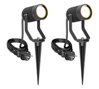 2x Faretto da giardino SHINGA per esterni IP65 con spina antracite 1x GU10 max. [EEK: F]