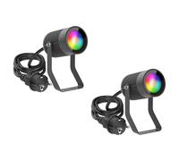 2x Faretto da giardino SHINGA per esterni IP65 con spina antracite 1x GU10 max. [EEK: F]