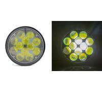 2x Faretto LED rotondo alogeno 60W abbagliante alto+basso per Scania Volvo DA...