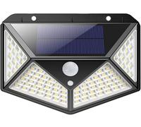 2x Faretto Pannello Energia Solare Sensore di Movimento Giardino 100 LED SMD 2PZ