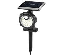 2x Faretto Solare con Picchetto da Giardino Lampada Faro Luce Fredda 26 Led 2PZ