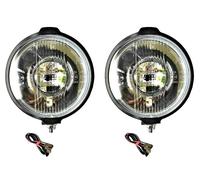 2X Fari A Led H3 Rotondi A Halogeno Supplementari 183 Mm E 12V Lampadine