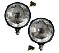 2X Fari + Connettori + Lampadine 12V E20 Trattore D'Epoca