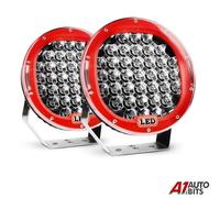 2X Fari Da Lavoro LED Rotondi Da 9" Spot Pods Per Camion Fuoristrada 12V 24V HQ