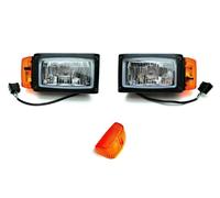 2X Fari H4 Con Indicatori 24V Pala Gommata JCB Merlo E20 E Paralume