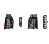2x Fari posteriori HELLA S+D per VW TRANSPORTER T5 Furgon (7HA, 7HH, 7EA, 7EH)