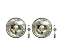 2X Fari Rotondi Cromati Ø144Mm E 12V Lampadine Per Auto Oldsmobile D'epoca