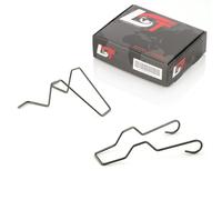 2x Faro Acciaio Inox Clip Molla di Ritorno Ferro Supporto H1 H3 H4 H7 per Skoda