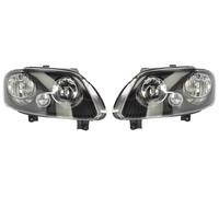 2x FARO FANALE PROIETTORE ANTERIORE SX DX MOTOR per VW TOURAN 2004-2006 NERO