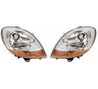 2x FARO FANALE PROIETTORE ANTERIORE SX DX per KANGOO EXPRESS 2003- Giallo