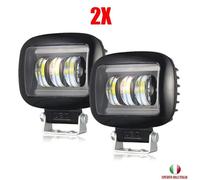 2X FARO LED AUTO JEEP SUV FUORISTRADA 12V ANTINEBBIA UNIVERSALI IMPERMEABILE 30W