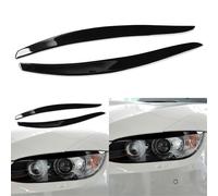 2x Faro Nero Lucido Palpebre Rivestimento Sopracciglio Per BMW Serie 3 E92 E93