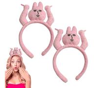 2X Fascia Per Capelli Afferra I Capelli Coniglio Peluche,Fascia Per Capelli Costume Copricapo Fascia Per Capelli Coniglio Peluche Per Ragazzi Ragazze Coniglio Fascia Per Capelli
