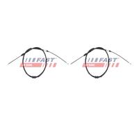 2x FAST Cavo Del Freno a Mano Flessibile per Renault Master III Furgonato