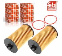 2X FEBI 37257 FILTRO OLIO FILTRO PER OPEL ASTRA H CORSA CHEVROLET ALFA ROMEO
