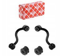 2x FEBI Asta Accoppiamento Stabilizzatore + Boccola Cuscinetto POSTERIORE NIS...