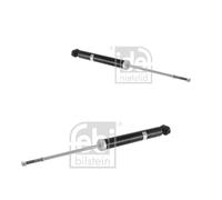 2x FEBI BILSTEIN Ammortizzatore Gas Pressione Posteriore per Toyota Auris E18