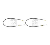 2X FEBI BILSTEIN Cavo Del Freno A Mano Feststellbremse Per Dacia Logan LS